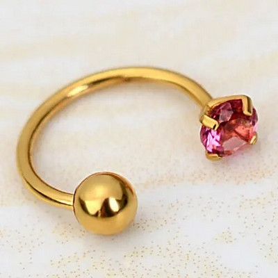 1 τεμ. Ανοξείδωτο ατσάλι μόδας κρύσταλλο CZ Hoop Γυναικεία Tragus Cartilage Helix Studs Σκουλαρίκια Conch Rook Daith Lobe Piercing κόσμημα