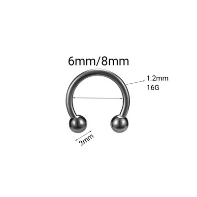 1 τεμ. Ανοξείδωτο ατσάλι μόδας κρύσταλλο CZ Hoop Γυναικεία Tragus Cartilage Helix Studs Σκουλαρίκια Conch Rook Daith Lobe Piercing κόσμημα