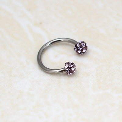 1 τεμ. Ανοξείδωτο ατσάλι μόδας κρύσταλλο CZ Hoop Γυναικεία Tragus Cartilage Helix Studs Σκουλαρίκια Conch Rook Daith Lobe Piercing κόσμημα