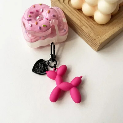 Kawaii Cartoon Balloon Dog Keychain Creative μενταγιόν ζώων για γυναικεία τσάντα Ανδρικό μενταγιόν αυτοκινήτου με κλειδί Κοσμήματα Δώρα μπρελόκ