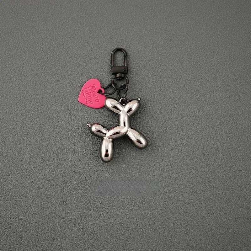Kawaii Cartoon Balloon Dog Keychain Creative μενταγιόν ζώων για γυναικεία τσάντα Ανδρικό μενταγιόν αυτοκινήτου με κλειδί Κοσμήματα Δώρα μπρελόκ