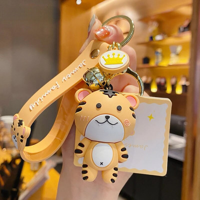 Radošs modes oriģināls dzīvnieku ģimenes atslēgu piekariņš, sieviešu piekariņš grāmatu somām