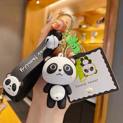 Radošs modes oriģināls dzīvnieku ģimenes atslēgu piekariņš, sieviešu piekariņš grāmatu somām