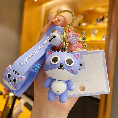 Radošs modes oriģināls dzīvnieku ģimenes atslēgu piekariņš, sieviešu piekariņš grāmatu somām