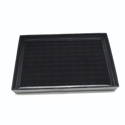 Jauns 1 pc universālo juvelierizstrādājumu 100 slotu gredzenu displeja statīvs Uzglabāšanas kastīte Gredzenu kastīte rotaslietu organizatora turētāja vitrīnas kaste