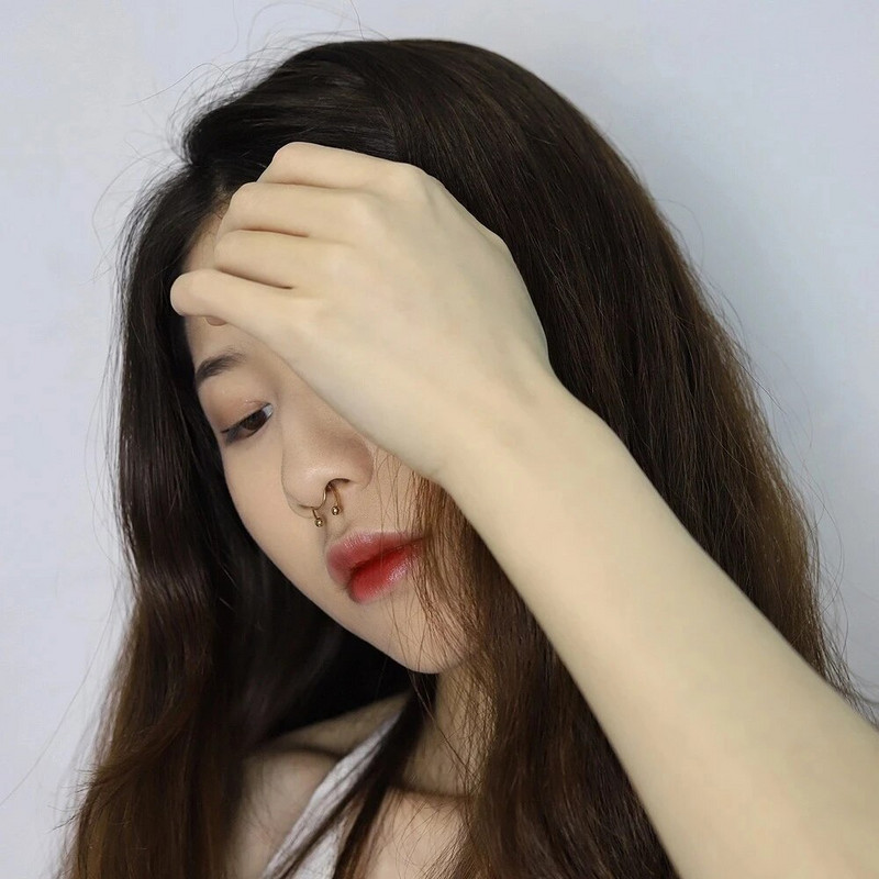 Sieviešu viltus pīrsings deguna gredzena stīpa starpsienas bez pīrsinga deguna skava Rock HipHoop nerūsējošā tērauda magnēts modes punk ķermeņa rotaslietas