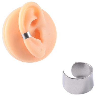 1 gab. Ķirurģiskā tērauda klips uz auskariem Auss spirāle skrimšļa gliemežnīcas manšete regulējama izmēra deguna stīpa bez caurduršanas lūpu gredzena viltus rotaslietas