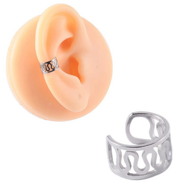 1 gab. Ķirurģiskā tērauda klips uz auskariem Auss spirāle skrimšļa gliemežnīcas manšete regulējama izmēra deguna stīpa bez caurduršanas lūpu gredzena viltus rotaslietas