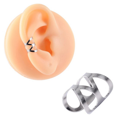 1 gab. Ķirurģiskā tērauda klips uz auskariem Auss spirāle skrimšļa gliemežnīcas manšete regulējama izmēra deguna stīpa bez caurduršanas lūpu gredzena viltus rotaslietas