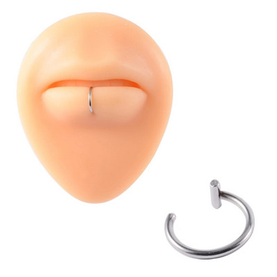 1 gab. Ķirurģiskā tērauda klips uz auskariem Auss spirāle skrimšļa gliemežnīcas manšete regulējama izmēra deguna stīpa bez caurduršanas lūpu gredzena viltus rotaslietas