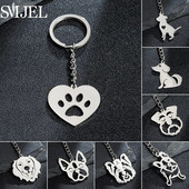 Fashion Pet Memorial Μπρελόκ για σκύλους Κρεμαστό από ανοξείδωτο ατσάλι Ζώο μπρελόκ για γυναίκες Τσάντα κοσμήματα Αξεσουάρ με κλειδί γαλλικού μπουλντόγκ