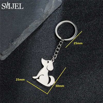 Fashion Pet Memorial Μπρελόκ για σκύλους Κρεμαστό από ανοξείδωτο ατσάλι Ζώο μπρελόκ για γυναίκες Τσάντα κοσμήματα Αξεσουάρ με κλειδί γαλλικού μπουλντόγκ