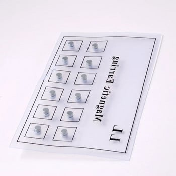 12PCS/Card Fake Cheater Магнит без пиърсинг Ухо Трагус хрущял Устна Labret Stud Nose Ring Бижута Магнитна обеца