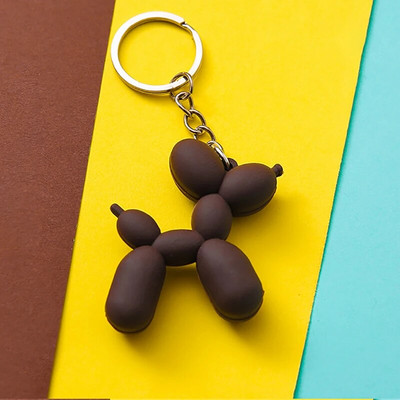 Modes atslēgu piekariņi Punk Balons Dog Mīkstas gumijas suņu atslēgu piekariņi sievietēm Soma Kulons Rotaslietas Piekariņš Vīriešu Automašīnas Atslēgu piekariņš Atslēgu piekariņš