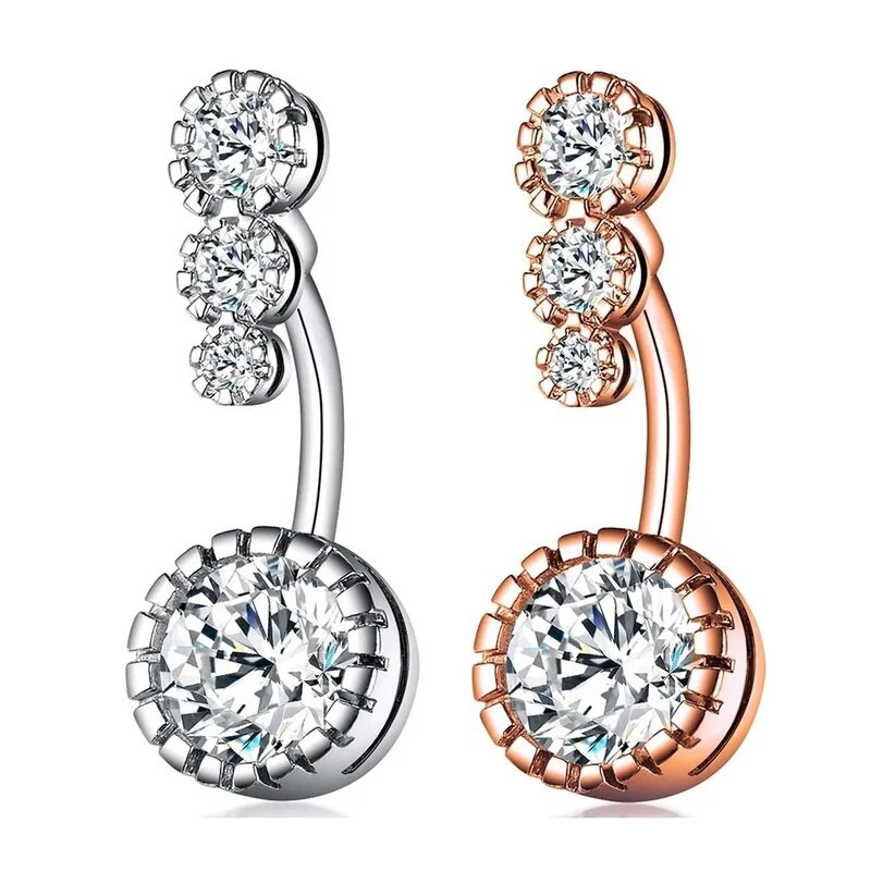 1 gab. Tērauda nabas gredzeni Kristāla pīrsings nabai Sirds stils nabas pīrsings auskars vēdera pīrsings Seksīga ķermeņa rotaslieta Ombligo