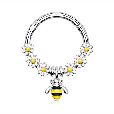 Μόδα κρυστάλλινο ανοξείδωτο ατσάλι με στεφάνι κρίκερ μύτης δαχτυλίδι Γυναικεία Tragus Cartilage Helix Piercing Hoop Σκουλαρίκια Κοσμήματα