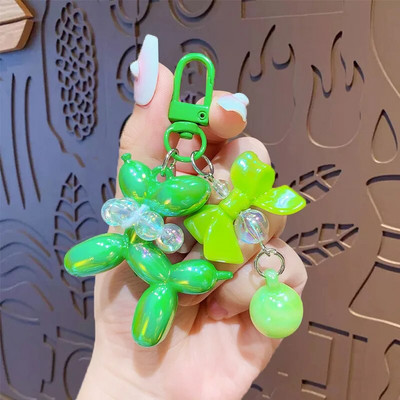 Karikatūra Pērļu kucēnu atslēgu piekariņš Jauki Airpods Piekarināms Ornaments Mobilā telefona maciņš DIY Piederumi Auto kulonu soma Atslēgu turētājs Dāvanas