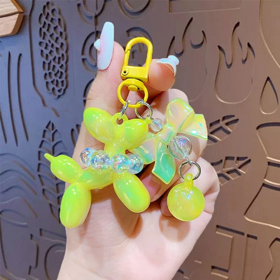 Karikatūra Pērļu kucēnu atslēgu piekariņš Jauki Airpods Piekarināms Ornaments Mobilā telefona maciņš DIY Piederumi Auto kulonu soma Atslēgu turētājs Dāvanas