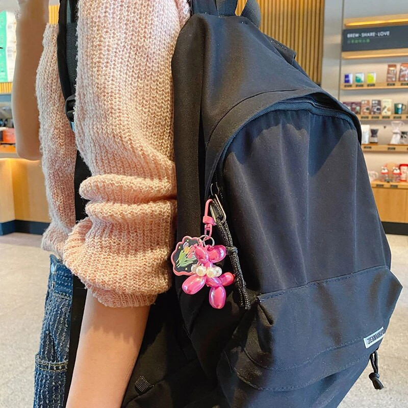 Karikatūra Pērļu kucēnu atslēgu piekariņš Jauki Airpods Piekarināms Ornaments Mobilā telefona maciņš DIY Piederumi Auto kulonu soma Atslēgu turētājs Dāvanas