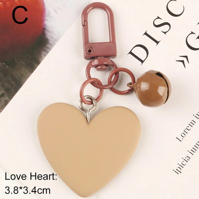 Jauna krāsa Sirds zvans Jauki atslēgu piekariņi Apģērbi Mugursoma Auto atslēgu piekariņš Sievietēm Piekariņi Pāris Soma Aksesuāri Rotaslietas Dāvanas