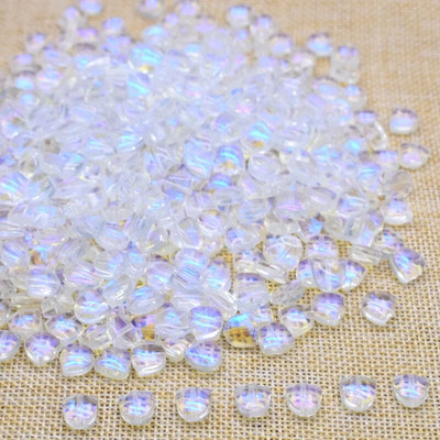 30gab 9mm Tulpes Ziedi Lampu Krelles Daudzkrāsains Stikla Flora Pērlītes Brīvas Krelles DIY Rokassprādzes Kaklarota Amatniecības piederumi