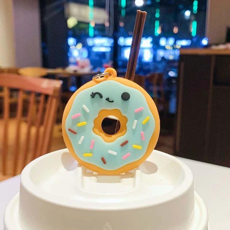 Jauns radošs, saldais virtulis, atslēgu piekariņi ballīte, labvēlība bērniem, pārtikas kulons, atslēgu piekariņi, somas, rotājumi, aksesuāri, Ziemassvētku un jaungada dāvanas