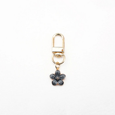 Skaists Sakura ziedu atslēgu piekariņš, emalja violets zaļš rozā balts melns sieviešu atslēgu piekariņš