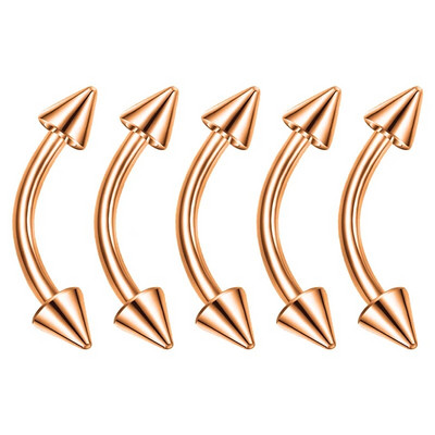 1/5 τεμ. Σκουλαρίκι για τα χείλη φρυδιών σε σχήμα μπανάνας Δαχτυλίδι χειλιών από ανοξείδωτο ατσάλι Καμπύλη μπάρα καρφίτσα έλικα ομφαλό Σκουλαρίκι χόνδρου σώματος Κοσμήματα