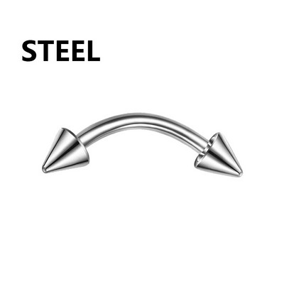 1/5 τεμ. Σκουλαρίκι για τα χείλη φρυδιών σε σχήμα μπανάνας Δαχτυλίδι χειλιών από ανοξείδωτο ατσάλι Καμπύλη μπάρα καρφίτσα έλικα ομφαλό Σκουλαρίκι χόνδρου σώματος Κοσμήματα