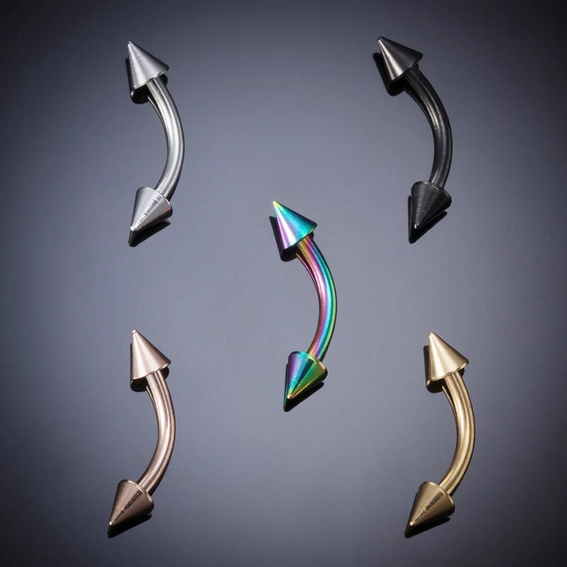 1/5 τεμ. Σκουλαρίκι για τα χείλη φρυδιών σε σχήμα μπανάνας Δαχτυλίδι χειλιών από ανοξείδωτο ατσάλι Καμπύλη μπάρα καρφίτσα έλικα ομφαλό Σκουλαρίκι χόνδρου σώματος Κοσμήματα