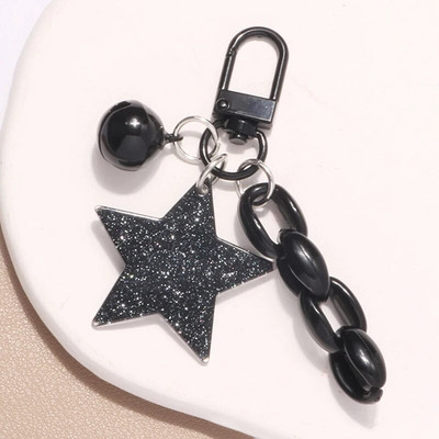 Glitter Stars Akrila atslēgu piekariņš Zvana piekariņš atslēgu piekariņš meitenēm mugursoma šarms austiņu futrālis aksesuārs radošas draudzības dāvanas