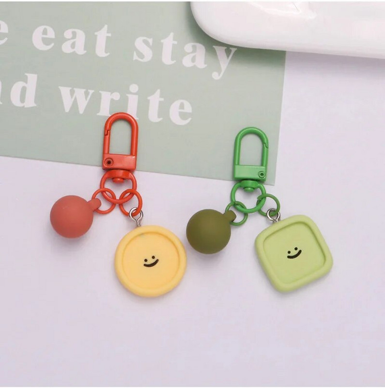 Jauns jauks smaidošs sejas sveķu atslēgu piekariņš Sirds Zieds Mākoņu soma kulons DIY Aksesuāri Konfektes Krāsa Atslēgu piekariņi Dekorācijas Rotaslietas