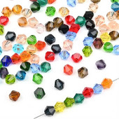 Austrijske staklene perle Male fasetirane bikonusne kristalne perle za ogrlicu Nakit Narukvice Naušnice Privjesci i alke Izrada obrta