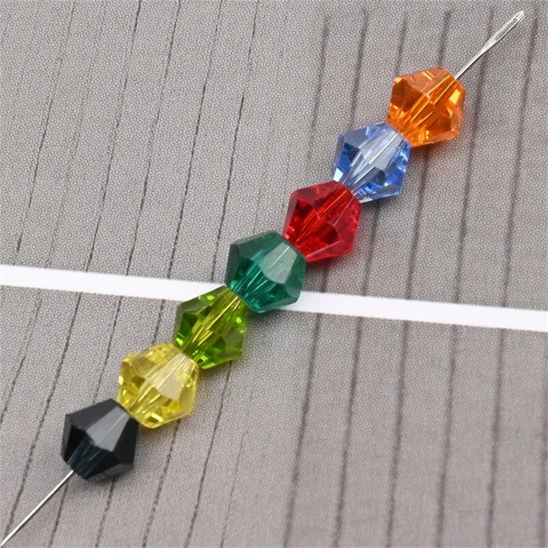 Austrijske staklene perle Male fasetirane bikonusne kristalne perle za ogrlicu Nakit Narukvice Naušnice Privjesci i alke Izrada obrta