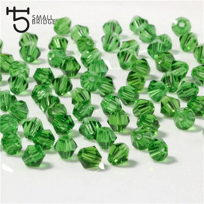 3 4 6 mm Austrijas bikona kristāla krelles juvelierizstrādājumu izgatavošanai, aksesuāri, daudzkrāsaini slīpēta stikla starplikas vairumtirdzniecība