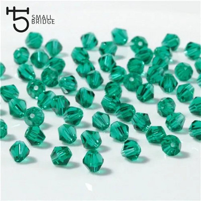 3 4 6 mm Austrijas bikona kristāla krelles juvelierizstrādājumu izgatavošanai, aksesuāri, daudzkrāsaini slīpēta stikla starplikas vairumtirdzniecība