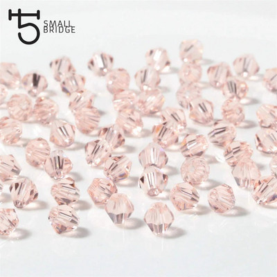 3 4 6 mm Austrijas bikona kristāla krelles juvelierizstrādājumu izgatavošanai, aksesuāri, daudzkrāsaini slīpēta stikla starplikas vairumtirdzniecība