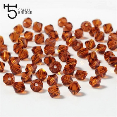 3 4 6 mm Austrijas bikona kristāla krelles juvelierizstrādājumu izgatavošanai, aksesuāri, daudzkrāsaini slīpēta stikla starplikas vairumtirdzniecība