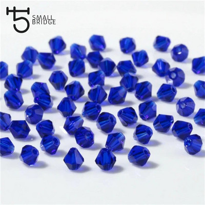 3 4 6 mm Austrijas bikona kristāla krelles juvelierizstrādājumu izgatavošanai, aksesuāri, daudzkrāsaini slīpēta stikla starplikas vairumtirdzniecība