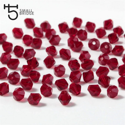 3 4 6 mm Austrijas bikona kristāla krelles juvelierizstrādājumu izgatavošanai, aksesuāri, daudzkrāsaini slīpēta stikla starplikas vairumtirdzniecība