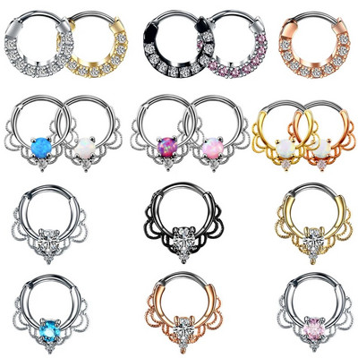 1 buc Inele de inel pentru septul nasului gotic de cupru, piercing cu cerc pentru ureche, Helix, Daith Rook, Nariz, cercei, piercing, bijuterii