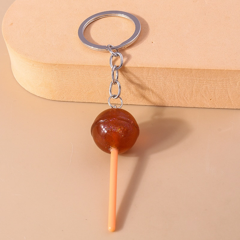 Prekrasni slatkiši od smole, lizalica, privjesak za ključeve, mini 3D simulacija hrane, privjesci za ključeve za muškarce, žene, torbice, privjesci, DIY, dječji nakit, darovi