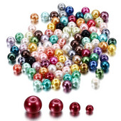 50-100Pcs 4/6/8mm Στρογγυλή γυάλινη χάντρα απομίμηση μαργαριτάρι χάντρες για DIY σκουλαρίκια Κολιέ Κοσμήματα Making Findings Αξεσουάρ