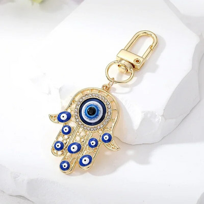 Μπρελόκ Τουρκικό Μπλε Κακό Μάτι Μπρελόκ Luckly Owl Elephant Butterfly Tortoise Charms με κλειδοθήκη Διακοσμήσεις τσάντας για γυναίκες άνδρες