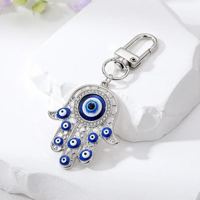 Μπρελόκ Τουρκικό Μπλε Κακό Μάτι Μπρελόκ Luckly Owl Elephant Butterfly Tortoise Charms με κλειδοθήκη Διακοσμήσεις τσάντας για γυναίκες άνδρες
