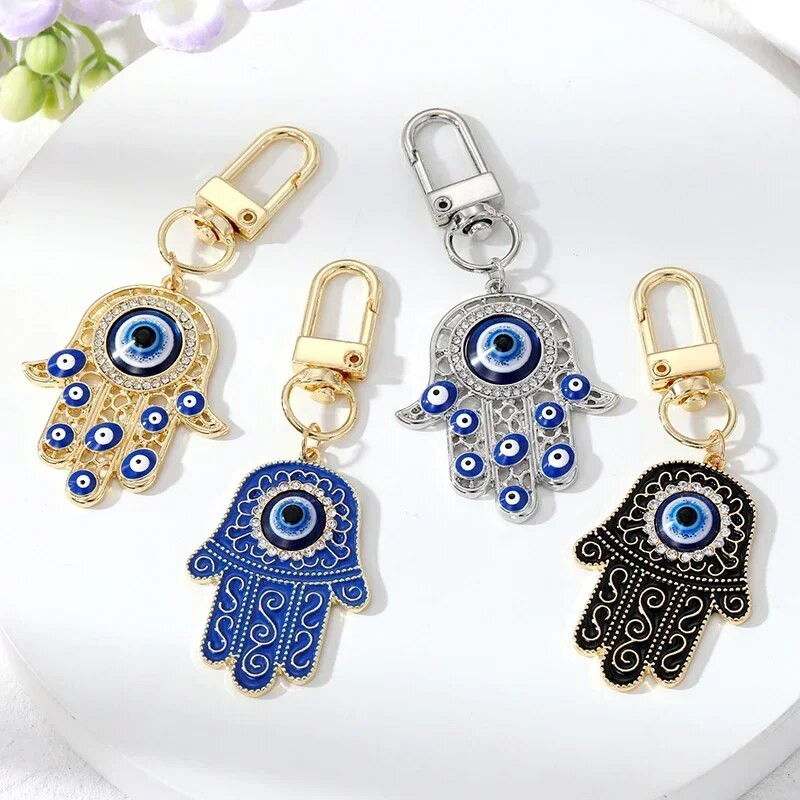 Μπρελόκ Τουρκικό Μπλε Κακό Μάτι Μπρελόκ Luckly Owl Elephant Butterfly Tortoise Charms με κλειδοθήκη Διακοσμήσεις τσάντας για γυναίκες άνδρες