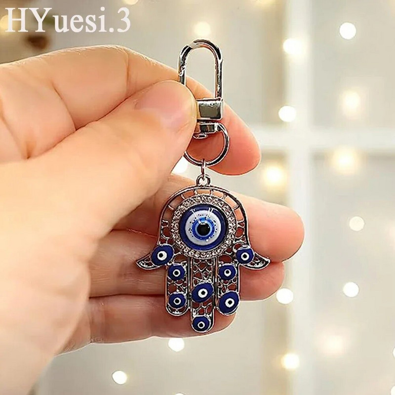 Μπρελόκ Τουρκικό Μπλε Κακό Μάτι Μπρελόκ Luckly Owl Elephant Butterfly Tortoise Charms με κλειδοθήκη Διακοσμήσεις τσάντας για γυναίκες άνδρες