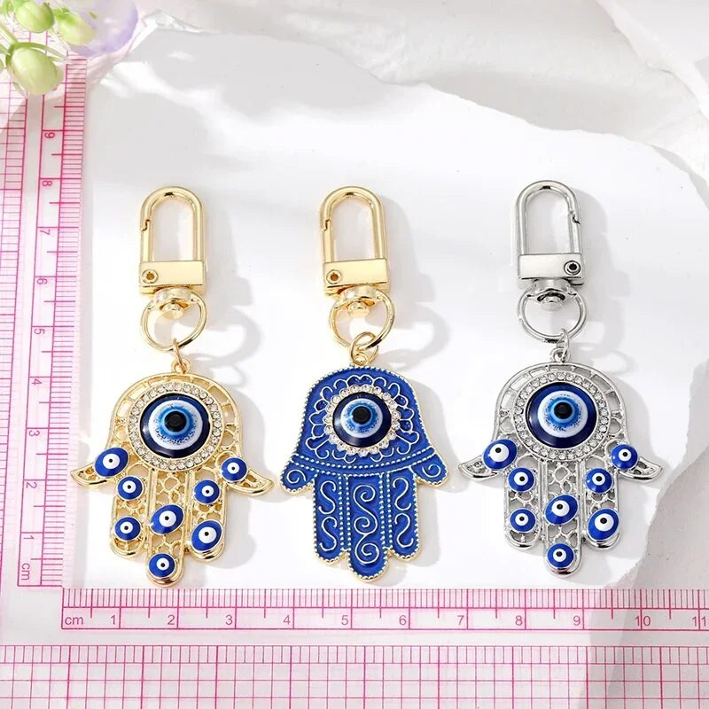 Μπρελόκ Τουρκικό Μπλε Κακό Μάτι Μπρελόκ Luckly Owl Elephant Butterfly Tortoise Charms με κλειδοθήκη Διακοσμήσεις τσάντας για γυναίκες άνδρες