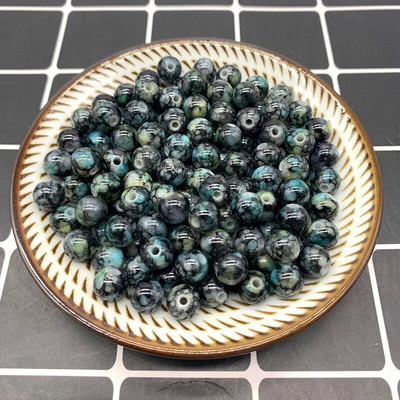 8 mm–10 mm apaļas formas krelles, rotaslietas, akrila krelles, daudzkrāsainas, brīvas pērlītes, rotaslietas, DIY aksesuāri