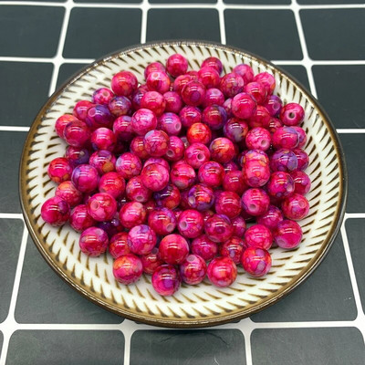 8 mm–10 mm apaļas formas krelles, rotaslietas, akrila krelles, daudzkrāsainas, brīvas pērlītes, rotaslietas, DIY aksesuāri